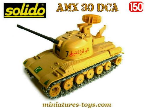 SOLIDO, char AMX 13 bi-tubes militaire anti-aérien DCA 1970' kaki foncé F