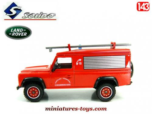 Miniature Solido Land Rover Defender BEMAEX – Sapeurs Pompiers – Échelle 1/43, Occasion