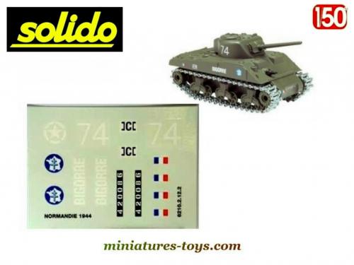 Char Sherman M4 A3 Prong Coupe-haies – Solido Verem – 1/50 – WW II – Occasion Neuf En Boîte
