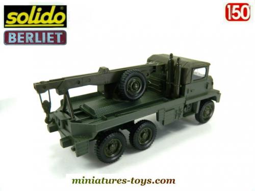 Dinky Toys Camion Berliet Grue Militaire - Métal, Avec Vitrage Et Soldat, N1 R, Occasion