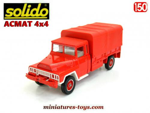 Solido camion l'acmat VRAL 4X4 baché neuf avec accessoires
