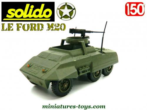 Modèle Réduit Solido Combat-Car M20 (1961/80) - Réf. 200, Bon état - Manque La Mitrailleuse