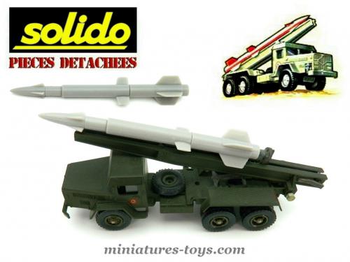 Camion Militaire Solido 1/43 – UNIC Sahara Lance-missile – Boîte Fonctionnelle – Occasion