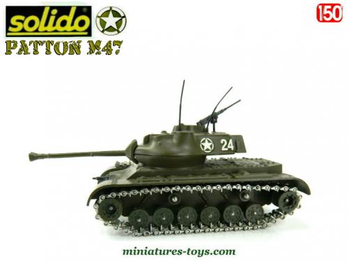 Le char Patton M47 sable armée israélienne en miniature Solido au 1/50e