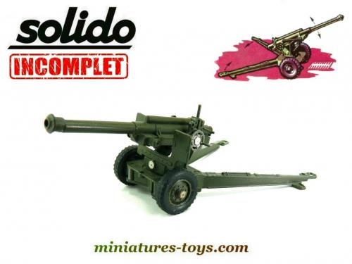 SOLIDO Howitzer Canon 105MM 1945 - Miniature 1/48 Métal - Collection Verte Camo