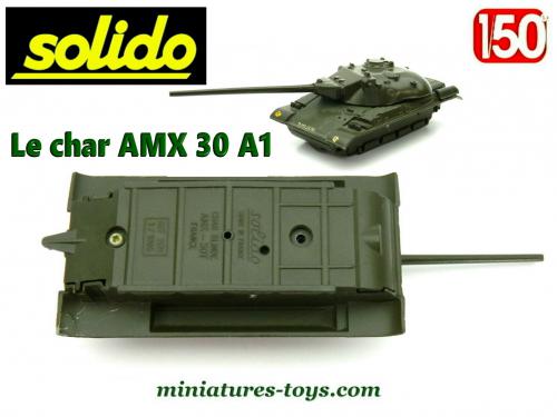 Le char français AMX 30 B2 en miniature par Solido au 1/50e incomplet