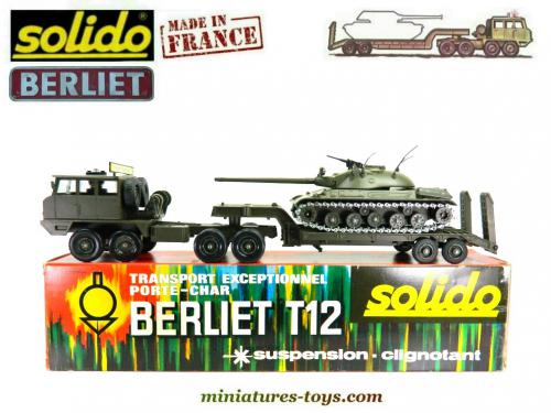Solido Berliet T12 Porte-char + AMX 30T Camouflage 3 Tons - Occasion