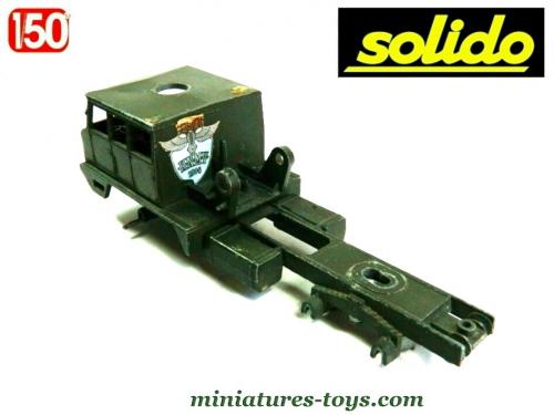 SOLIDO VEREM, porte char berliet T12 militaire, rare 2 giros ROUGES verem v