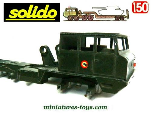 Solido Berliet T12 Porte-char Militaire - Kaki Foncé - Échelle 1/50 - Occasion