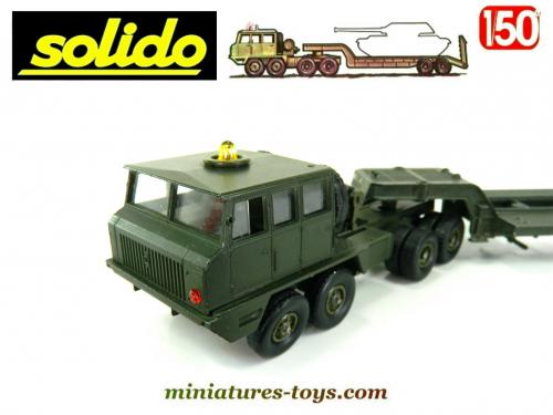 Le Berliet T12 et sa semi porte char en miniature Solido au 1/50e