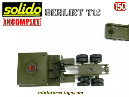 SOLIDO - CAMION BERLIET T12 + REMORQUE PORTE CHAR - Ech: 1/50e - SUPERBE - EUR 30,00 - FR
