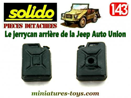 Les 4 roues de la Jeep Auto Union Munga miniature Solido Verem au 1/43e
