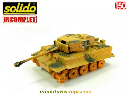 Char Tigre I Solido Réf. 222 12/1969 Made in France Avec boîte d