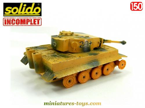 CHAR TIGRE I Solido réf 222 1969 WW2 avec boîte et figurines EUR 35,00 - FR