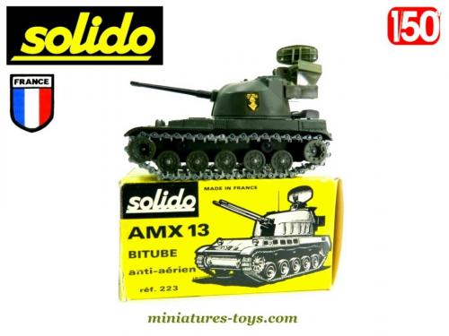 Blindé AMX 13 DCA anti-aérien Solido REF 223 avec Boîte