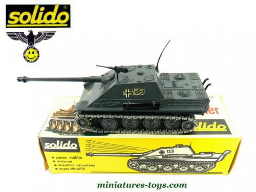 Solido 228 - Tank Jagdpanther Allemand - Miniature 1/50? Vintage 1971
