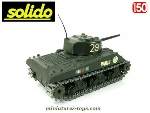 Solido char sherman M4 A3 complet avec antenne et boîte d