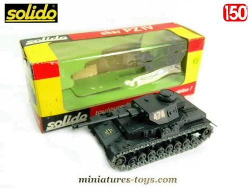 Char Panzer IV Solido 1/50 – Gris, Canon Long 7,5 Cm – Allemand WW2 – Occasion