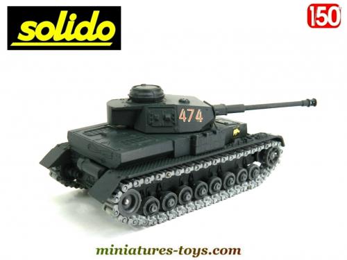 Le char allemand Panzer IV canon long en miniature Solido au 1/50e