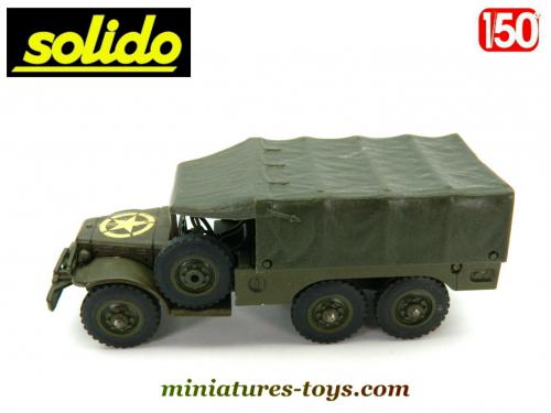 France Jouet Dodge 6x6 Bâché Avec 2 Soldats - Échelle 1/55 - Vintage Années 60