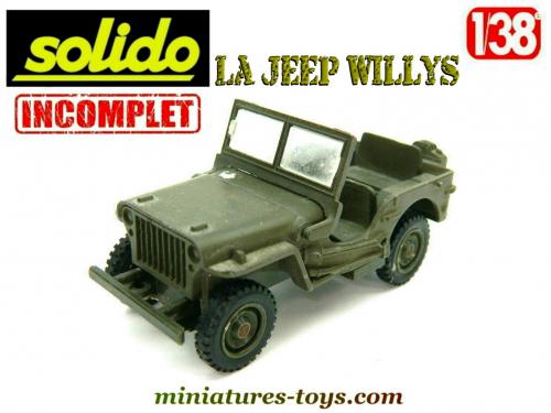 Solido militaire la jeep sanitaire neuf avec accessoires 1/43 07/1982