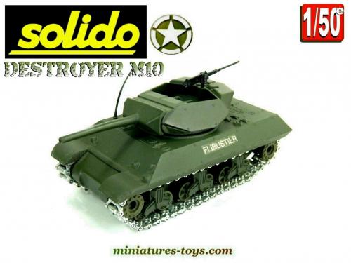 Miniature Solido 1/50 - Char Tank Destroyer M10 - Armée Militaire - Occasion Avec Boîte