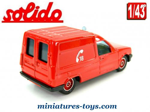 Renault Express Pompiers – La Chaux-de-Fonds – Solido 1/43 – Suisse – Occasion