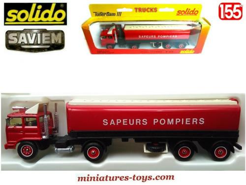 Semi remorque pompier miniature clearance