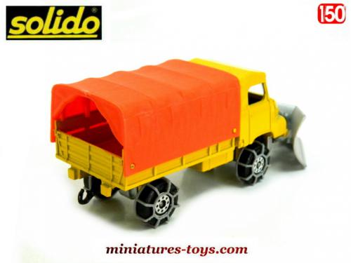Camion Pompier Solido 3606 - Chasse-neige Mercedes - Miniature Occasion Bon État