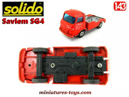 Miniature Verem 1/50 – Saviem SG4 Police – Dépanneuse Fourrière V273 – (Boîte Incluse)