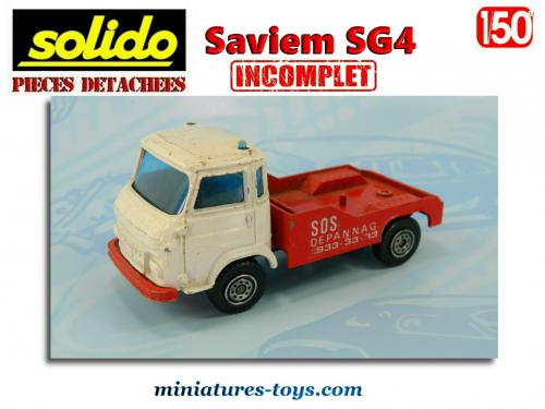 Camion De Pompiers Solido Saviem SG4 Dépannage #2102 - Modèle Diecast - Occasion