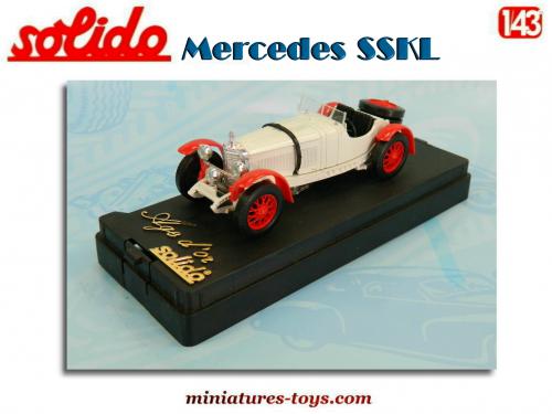 Miniature Mercedes SSKL 1931 Solido 1/43 - Bleue, Occasion