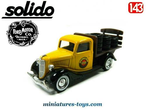 Jante + Axe Miniature Solido Ford V8 1936 - Échelle 1/19 - Occasion Avec Traces D'usure