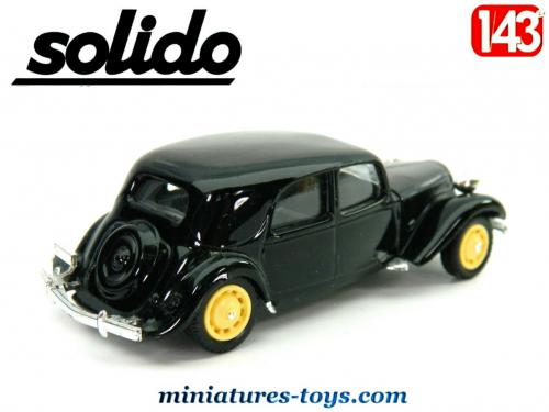Voiture Miniature Collection Citroën 15 Six - Solido échelle 1/43 - Métal Noir - Occasion