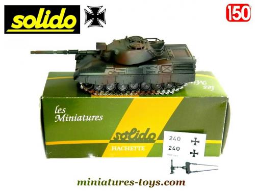 Le char allemand Léopard A1 miniature de Solido au 1/50e