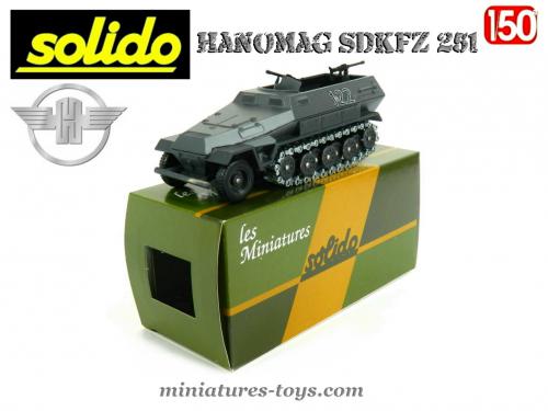 SOLIDO, char allemand SDKFZ 251 gris G militaire BG