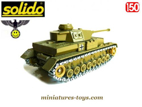 Le char allemand Panzer IV blanc canon long de Solido au 1/50e