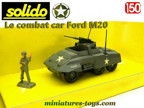 Solido France – Véhicule Militaire M20 échelle 1:50, Vert, Avec Accessoires