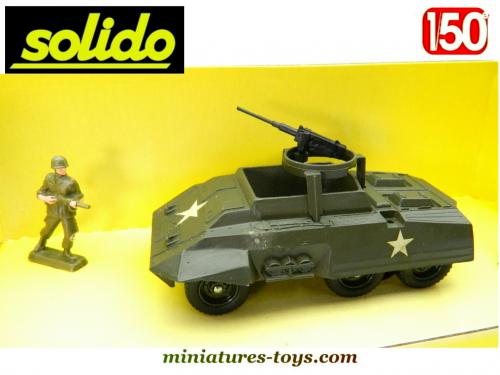 Miniature SOLIDO tank char Combat Car US 6x6 Ford M20 + remorque bachée