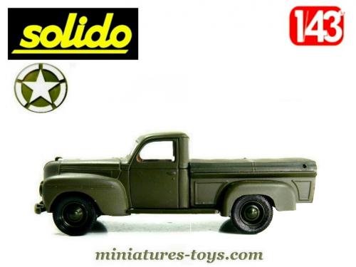 MILITAIRE SOLIDO N°128 DODGE 4X4 CANON M6X37 1/50 EN BOITE CARTON