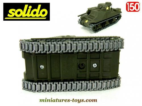 SOLIDO GASO-LINE MILITAIRE WW2 char SHERMAN M4A3 surblindé Bataille du