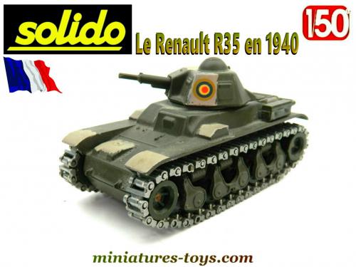 Le Char Français Renault R35 De 1940 En Miniature Par Solido Au 1 50e 11497