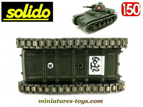 Miniature Solido Char Renault R35 - échelle 1:43, Modèle Militaire 1980, Métal