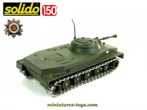 Solido Char Amphibie PT76 URSS 1/43 – Miniature Métal Vintage Modélisme