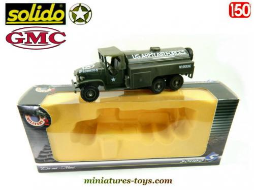 VÉHICULE MILITAIRE GMC (33), 93g avec une remorque, 50g, Solido , 1/50e
