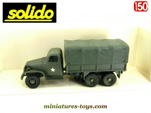 SOLIDO camion GMC transport de troupes a cabine tolée militaire 