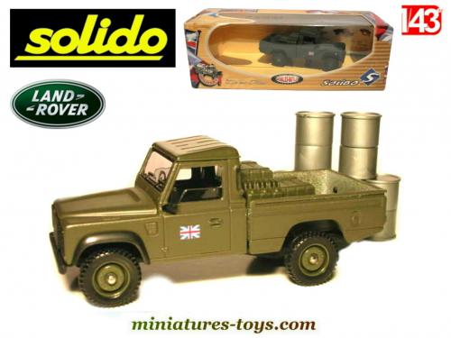 Miniature Voiture SOLIDO Land Rover Pick Up Rally - Échelle 1:43 - Ref.1564 CARREFOUR - Occasion Sans Boîte