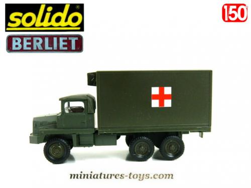 Le camion militaire Berliet GBC 8 Kt bâché en miniature de Solido au 1