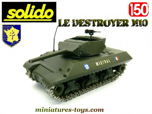 Le chasseur de char Destroyer M10 Mistral en miniature par Solido au 1/50e