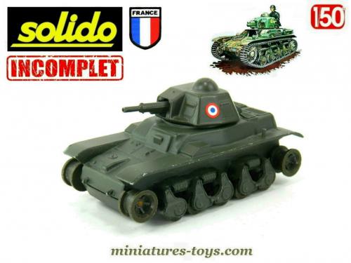 Le Char Français Renault R35 De 1940 En Miniature Par Solido Au 1 50e 11497